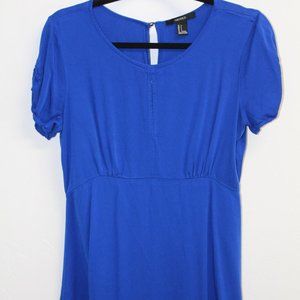 Forever 21 Women's Blue Blouse Size Large